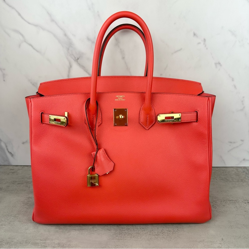 SOLD Hermès Rose Jaipur Epsom Birkin 35 - Picture 13 of 16